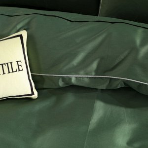 Viva home textile Комплект постельного белья Однотонный Сатин Премиум на резинке OCPR014
