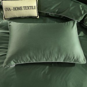 Viva home textile Комплект постельного белья Однотонный Сатин Премиум на резинке OCPR014