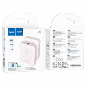 NEW ! МИНИ Портативный аккумулятор HOCO J96 Strider, 2A, 5000 мАч, индикатор Power Bank