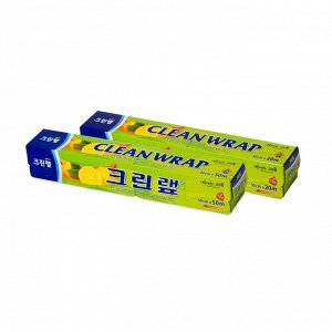 Clean wrap ПЛОТНАЯ пищевая плёнка (с отрывным краем-зубцами)
15 см х 30 м / 30