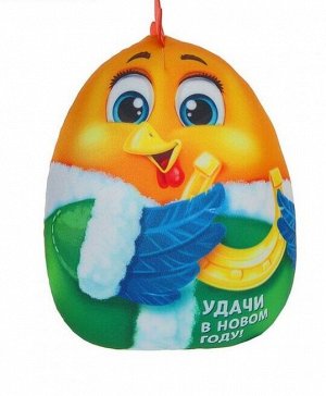 Игрушка-антистресс Удачи в Новом году цыпленок с подковой