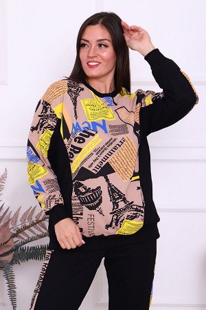 Костюм Варианты расцветки: бежевый, нежно-оливковый
Ткань:  футер 2-х нитка, Состав:  73% хлопок/ 25% полиэстер/ 2% лайкра
Осенний костюм со спущенной проймой. Костюм состоит из толстовки и брюк. Данн