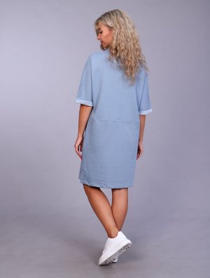 Трикотаж Плюс Платье женское VL-648 (серо-голубой)