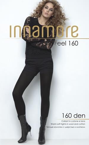 Innamore Feel колготки шерстяные с флисом 160 den nero р.3 (M) 1 шт / шт / 003700