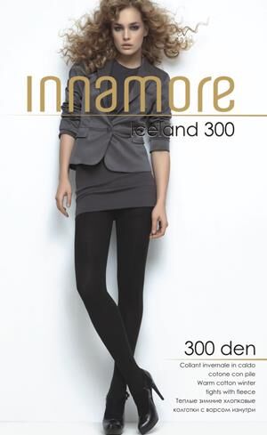 Innamore Iceland колготки х/б с флисом 300 den nero р.4 (L) 1 шт / 1шт / 430378
