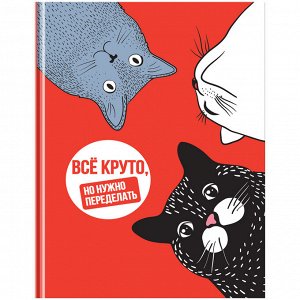 Бизнес-блокнот А5, 80л., BG ""Котоприкол"", матовая ламинация, выборочный лак