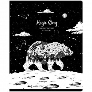 Тетрадь 48л., А5, клетка BG ""Magic story"", выб. лак