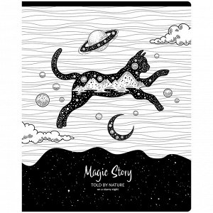 Тетрадь 48л., А5, клетка BG ""Magic story"", выб. лак