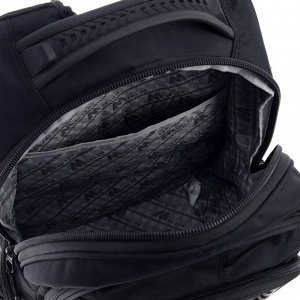 Рюкзак молодёжный Across Merlin, 43 х 33 х 13 см, эргономичная спинка, чёрный