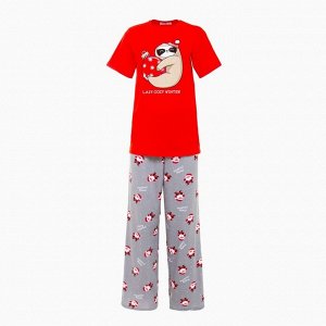 Пижама новогодняя женская (футболка и брюки) KAFTAN "Winter" размер