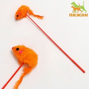 Дразнилка "Мышь на палочке", красная