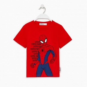 Футболка MARVEL "Spider man hero", рост 98-104 (30), красный