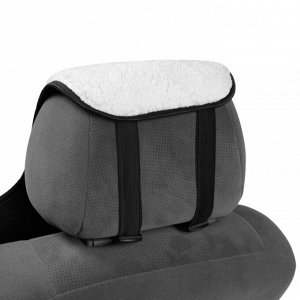 Накидка на сиденье, натуральная шерсть, 145х55 см, белая
