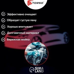 Губка автомобильная TORSO поролоновая, МИКС 190х110х60 мм