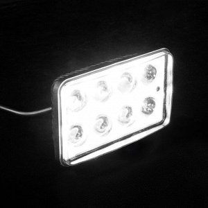 Противотуманная фара, 12 В, 8 LED, IP67, 6000К, направленный свет