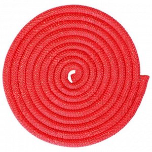 Скакалка гимнастическая утяжелённая, 3 м, 180 г, цвет красный/золото/люрекс