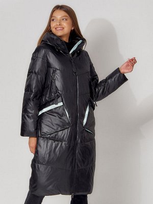 MTFORCE Пальто утепленное зимнее женское  бирюзового цвета 442155Br