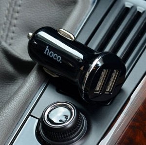 Автомобильное зарядное устройство HOCO Z1 double ported, 2*USB, 2.1A, 11 Вт