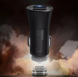 Автомобильное зарядное устройство с 2 USB выходами REMAX Rocket Car Charger RCC217 ток заряда 2,4А