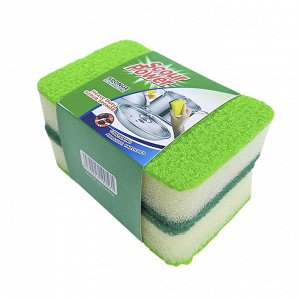 Набор губок для мытья посуды Scour Power Sponge / 2 шт.