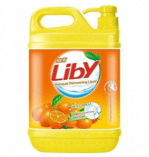Liby Средство для мытья посуды "Чистая посуда" Апельсин (Кумкват)1,5 кг