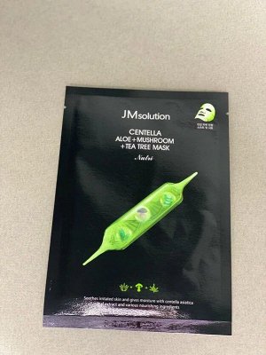 JMsolution Centella Aloe+ Mushroom+ Tea Tree Mask  Маска с центеллой, алоэ и зеленым чаем 1 шт