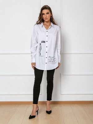 Рубашка (631/белый/черный)