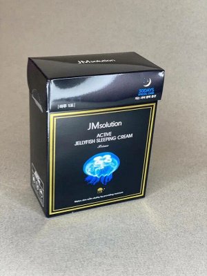 JMsolution Jellyfish Sleeping Cream Prime Ночная увлажняющая крем-маска с экстрактом медузы 1кор (30шт)