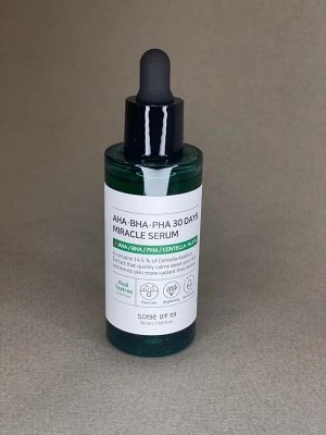 Some by mi AHA/BHA/PHA 30 Days Miracle Serum. Кислотная сыворотка для проблемной кожи 50 мл