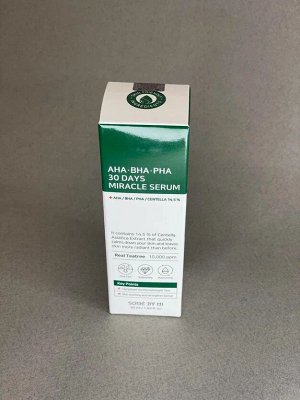 Some by mi AHA/BHA/PHA 30 Days Miracle Serum. Кислотная сыворотка для проблемной кожи 50 мл