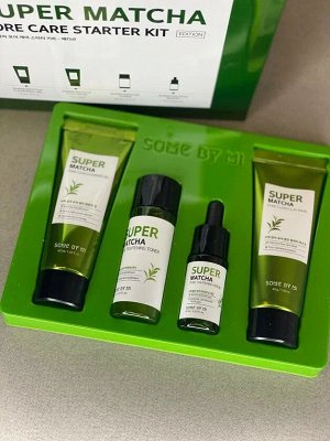 Some by mi Super Matcha Pore Care Starter Kit Набор миниатюр с Матча (4 предмета)