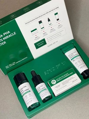 Some by mi AHA/BHA/PHA 30 Days Miracle Starter Kit Набор для проблемной кожи с кислотами (4 предмета)