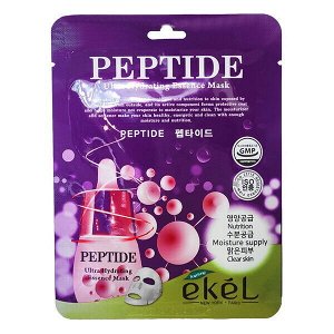 Антивозрастная тканевая маска с пептидами Ekel Peptide Ultra Hydrating Essence Mask, 25 мл