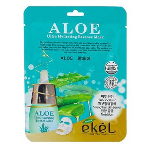 Увлажняющая тканевая маска с экстрактом алоэ Ekel Aloe Ultra Hydrating Essence Mask, 25 мл