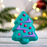 Фигурное мыло &quot;Елка с шарами&quot; зеленая, 54гр