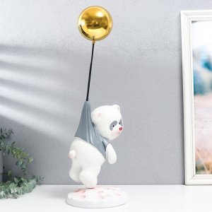 Сувенир полистоун "Панда летит на воздушном шарике" 47х16,5х16,5 см