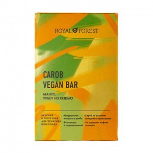 Шоколад "carob vegan bar" манго, урбеч из кешью, 50 г