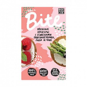 Овсяные крекеры с семенами подсолнечника, льна и чиа Bite, 200 г