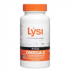 Омега-3 с витамином D Lysi, 120 шт