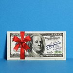 Конверт для денег «С Днём Рождения» доллары