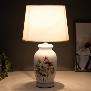 Настольная лампа 16817/1 E14 40Вт белый h.36см RISALUX