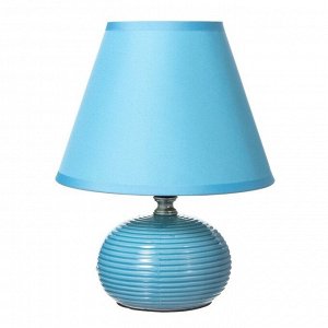 Настольная лампа "Саленто" Е14 40Вт голубой 17х17х23 см RISALUX