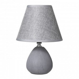 Настольная лампа "Эстель" Е27 40Вт серый 17х17х26 см RISALUX