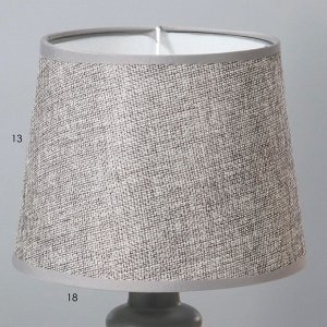 Настольная лампа &quot;Ассанти&quot; Е14 40Вт серый 16,5х16,5х26 см RISALUX