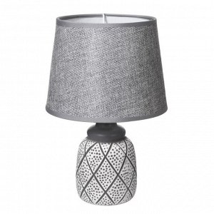 Настольная лампа "Ассанти" Е14 40Вт серый 16,5х16,5х26 см RISALUX