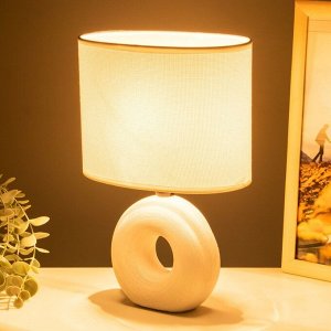 Настольная лампа "Эдель" Е14 40Вт белый 12,5х20х29 см RISALUX