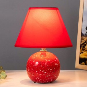 Настольная лампа "Антерс" Е14 40Вт красный 20х20х25 см RISALUX