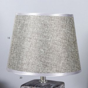 Настольная лампа "Джосин" Е14 40Вт серый 20х20х34 см RISALUX