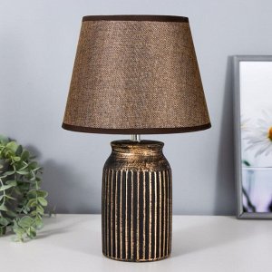 Настольная лампа «Инести» Е14 40 Вт черно-золотой 22x22x36 см RISALUX