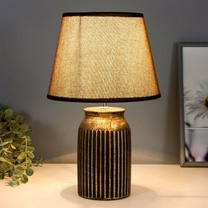 Настольная лампа «Инести» Е14 40 Вт черно-золотой 22x22x36 см RISALUX